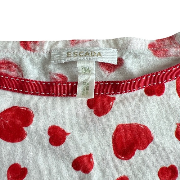 Escada Red Heart Tank Top - Picture 2 of 7